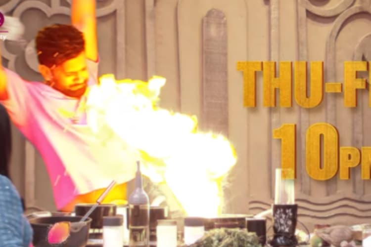 Laughter Chefs के सेट पर बाल-बाल बचे राहुल वैद्य, चेहरे तक पहुंची आग की लपटें, VIDEO आया सामने