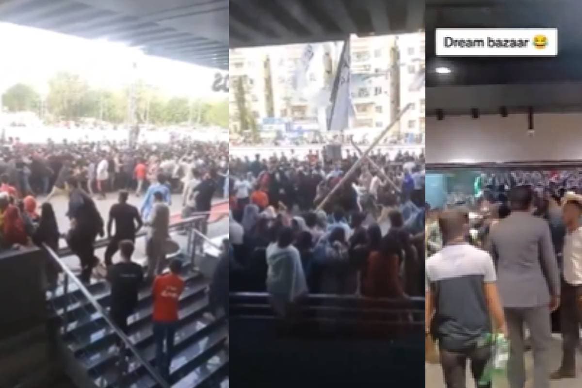 Viral Video : ओपनिंग डे के मौके पर भारी छूट, लोग लाठी डंडे लेकर लूटने लगे सामान