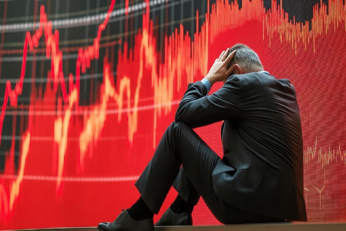 Stock Market Crash: सेंसेक्स में 1272 अंकों की भारी गिरावट, 368 अंक फिसला निफ्टी