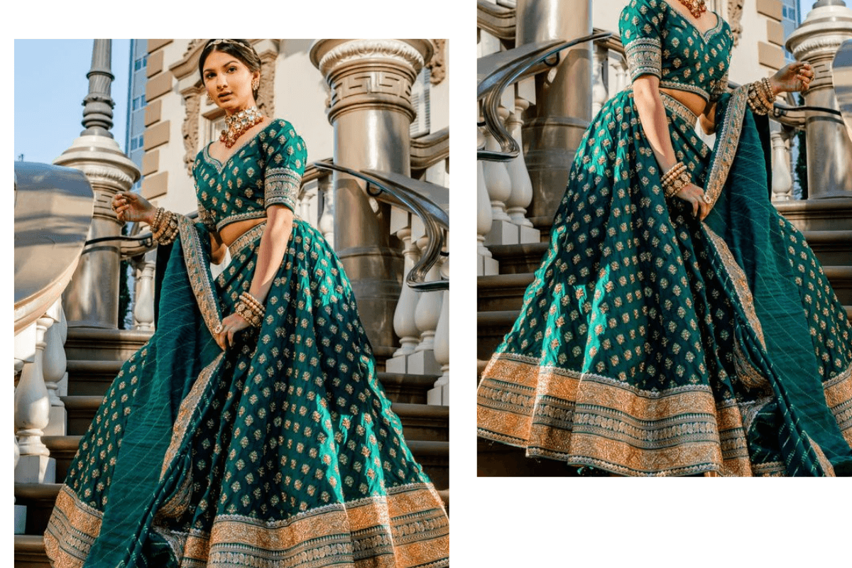 Old Banarasi Saree into a Stunning Chaniya Choli Old Banarasi Saree into a Stunning Chaniya Choli