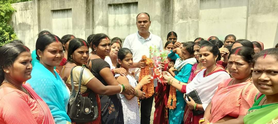 पोषण सखियों के बगोदर विधायक के प्रति जताया आभार