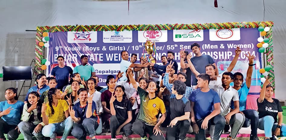 बिहार स्टेट वेटलिफ्टिंग चैंपियनशिप में पटना, बेगूसराय व जहानाबाद के खिलाड़ियों ने जीते मेडल