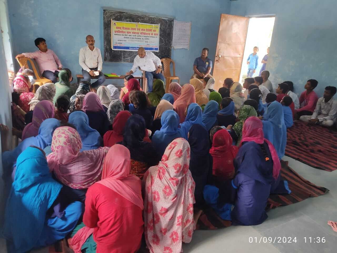 बाल हितैषी ग्राम पंचायतों में बाल सभा का आयोजन