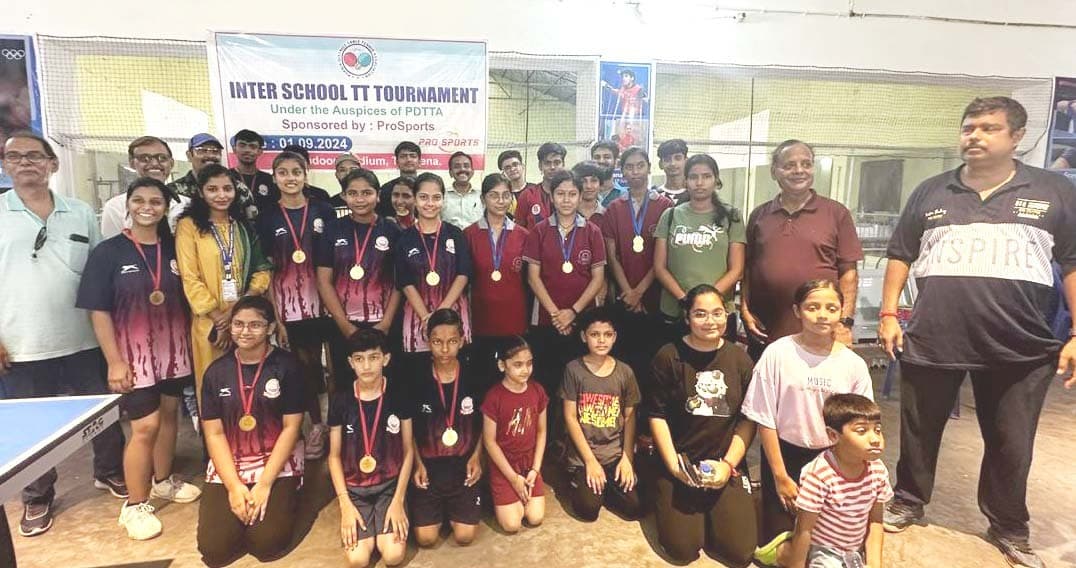 अंतर स्कूल टेबल टेनिस प्रतियोगिता में डीएवी स्कूल के छात्र रहे अव्वल