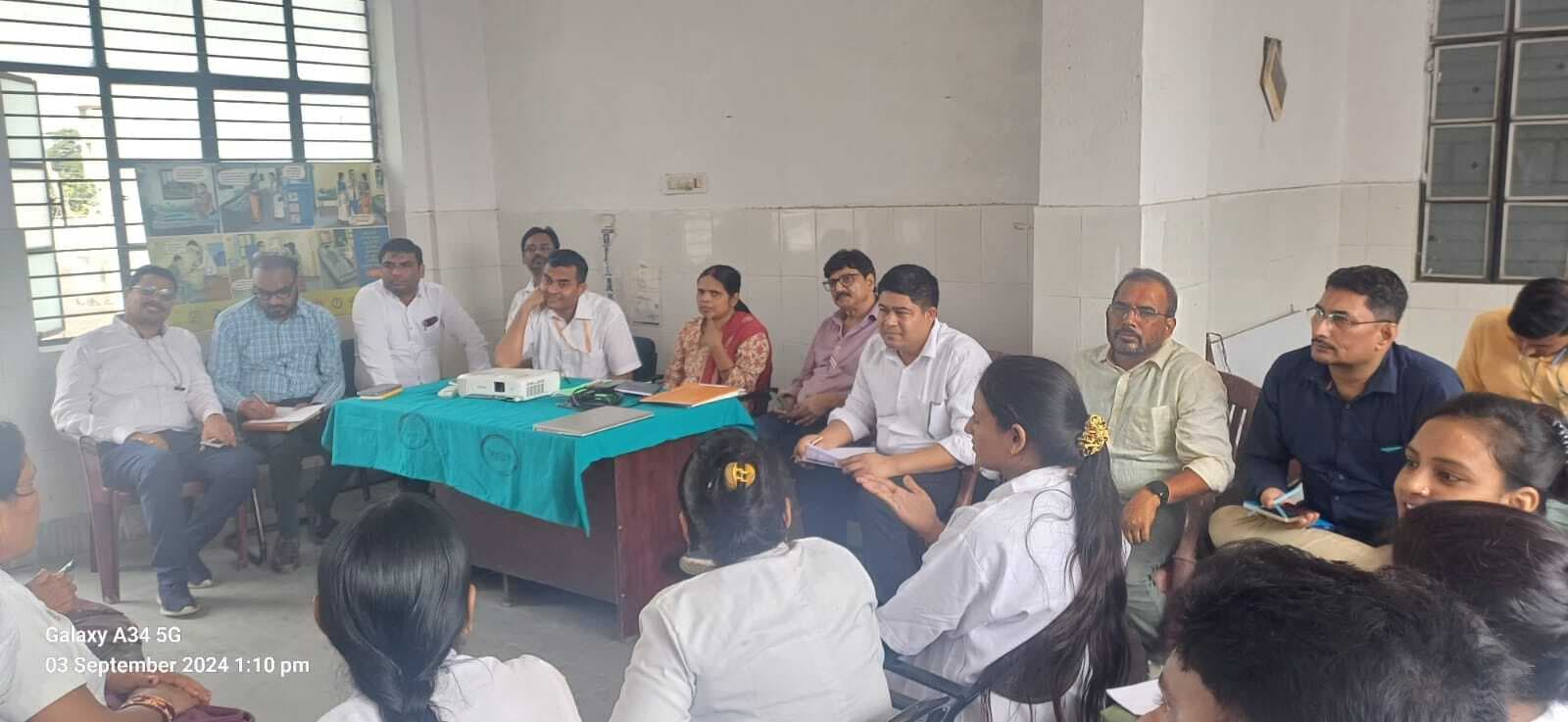 केंद्रीय व बिहार टीम के अधिकारियों ने किया निरीक्षण