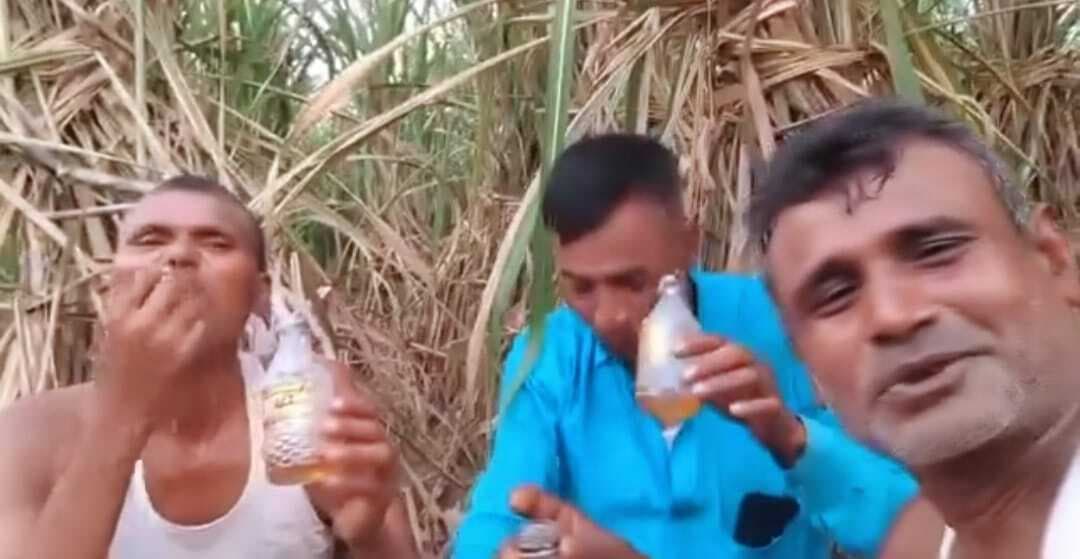 योगापट्टी में कबाब व शराब पार्टी का वीडियो वायरल होने पर तीन धराये