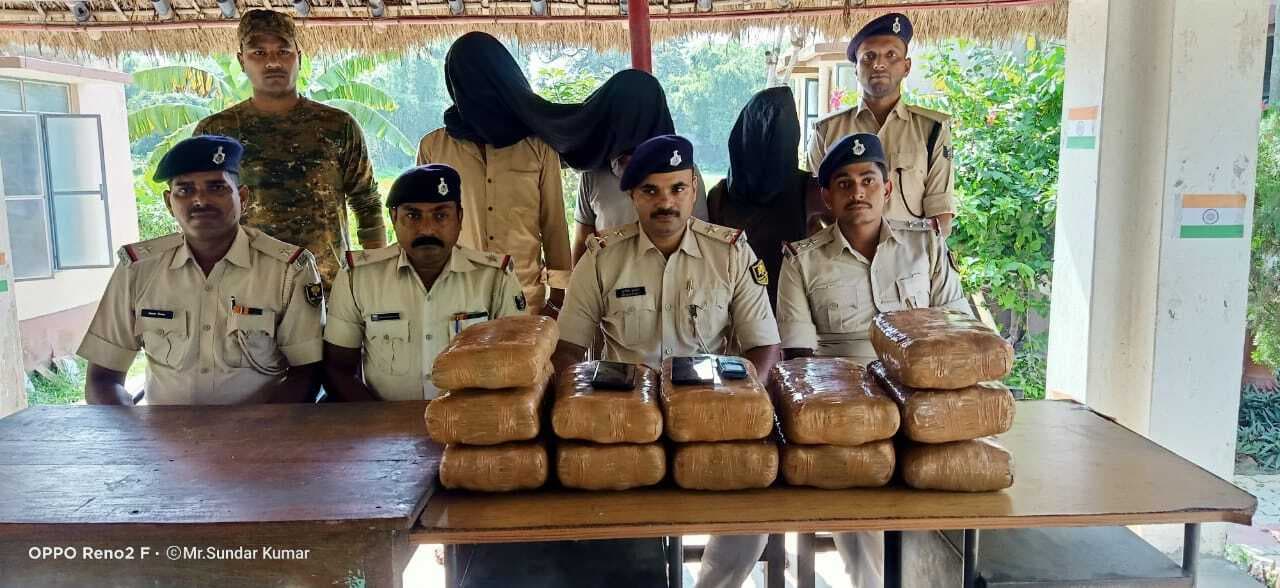 31.11 किलो गांजा के साथ तीन तस्कर गिरफ्तार