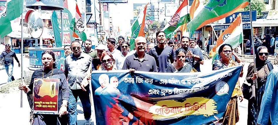 आरजी कर की घटना के खिलाफ कांग्रेस की रैली