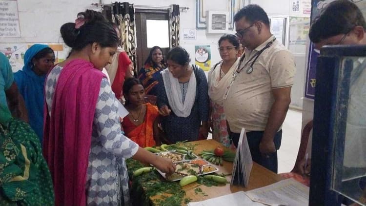 मातृत्व शिविर में 170 महिलाओं के स्वास्थ्य की हुई जांच