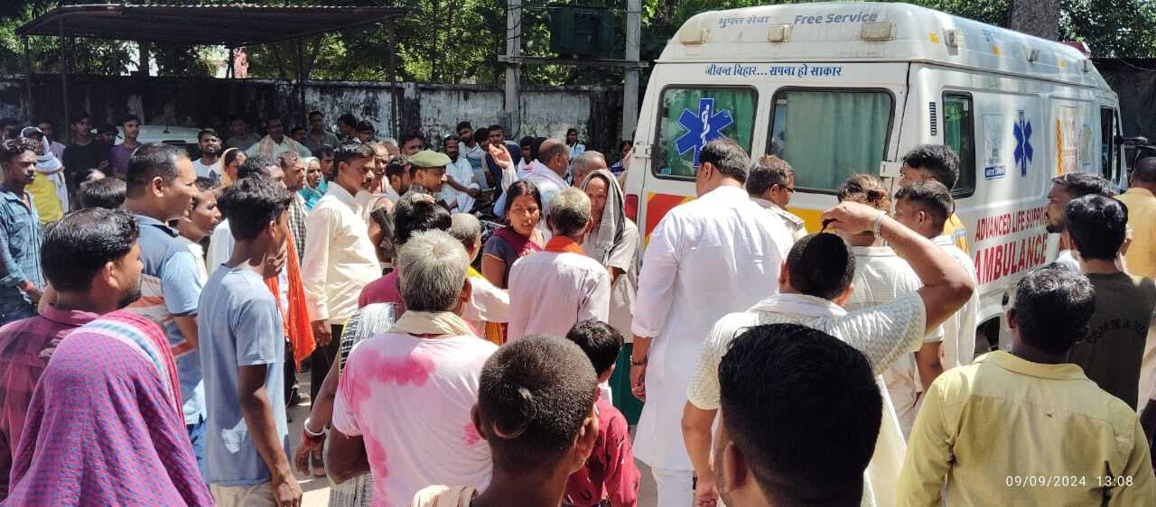 सरौनी गांव में बाइक की टक्कर से वृद्ध की हुई मौत