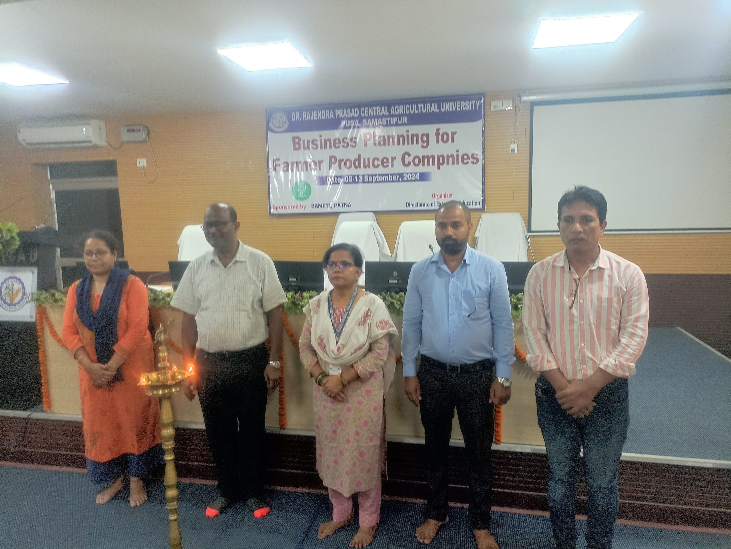 RPCAUniversity, Pusa, Samastipur, Agriculture news:Business Planning for Farmer Producer Companies आत्मबल की बदौलत तकनीकी ज्ञान हासिल करने की जरूरत : निदेशक