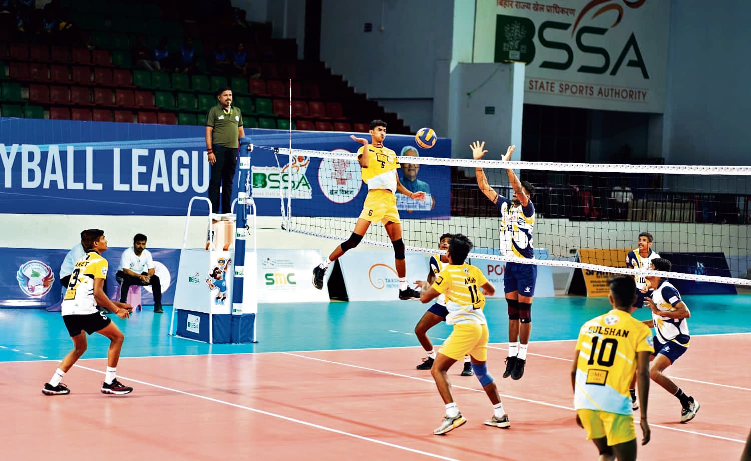 बिहार वॉलीबॉल लीग में नालंदा, तक्षशिला और मिथिला ने दर्ज की जीत