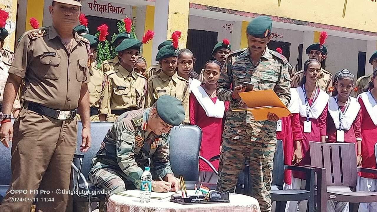 एनसीसी कार्यालय का कर्नल ने किया निरीक्षण