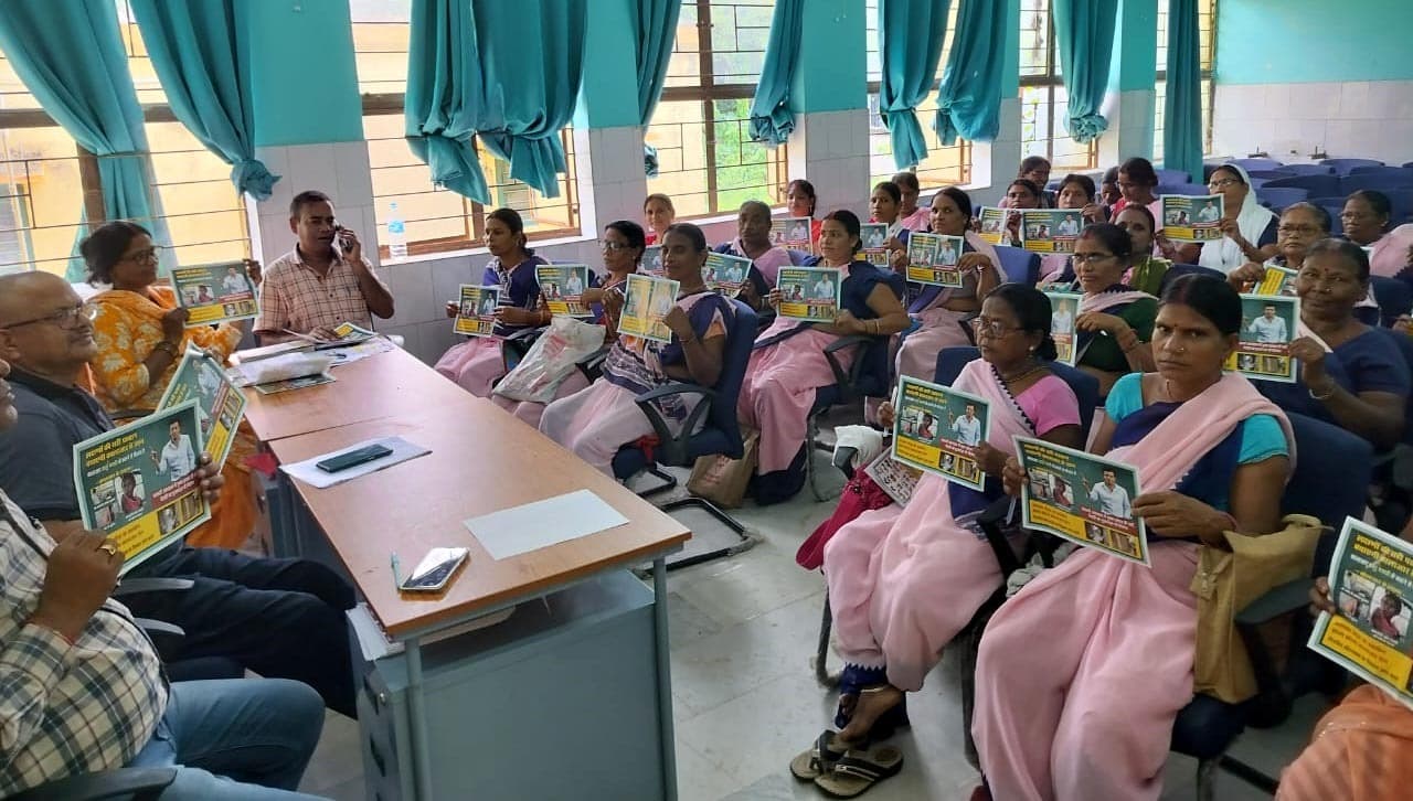 कालाजार उन्मूलन को ले आशा को दिया गया प्रशिक्षण