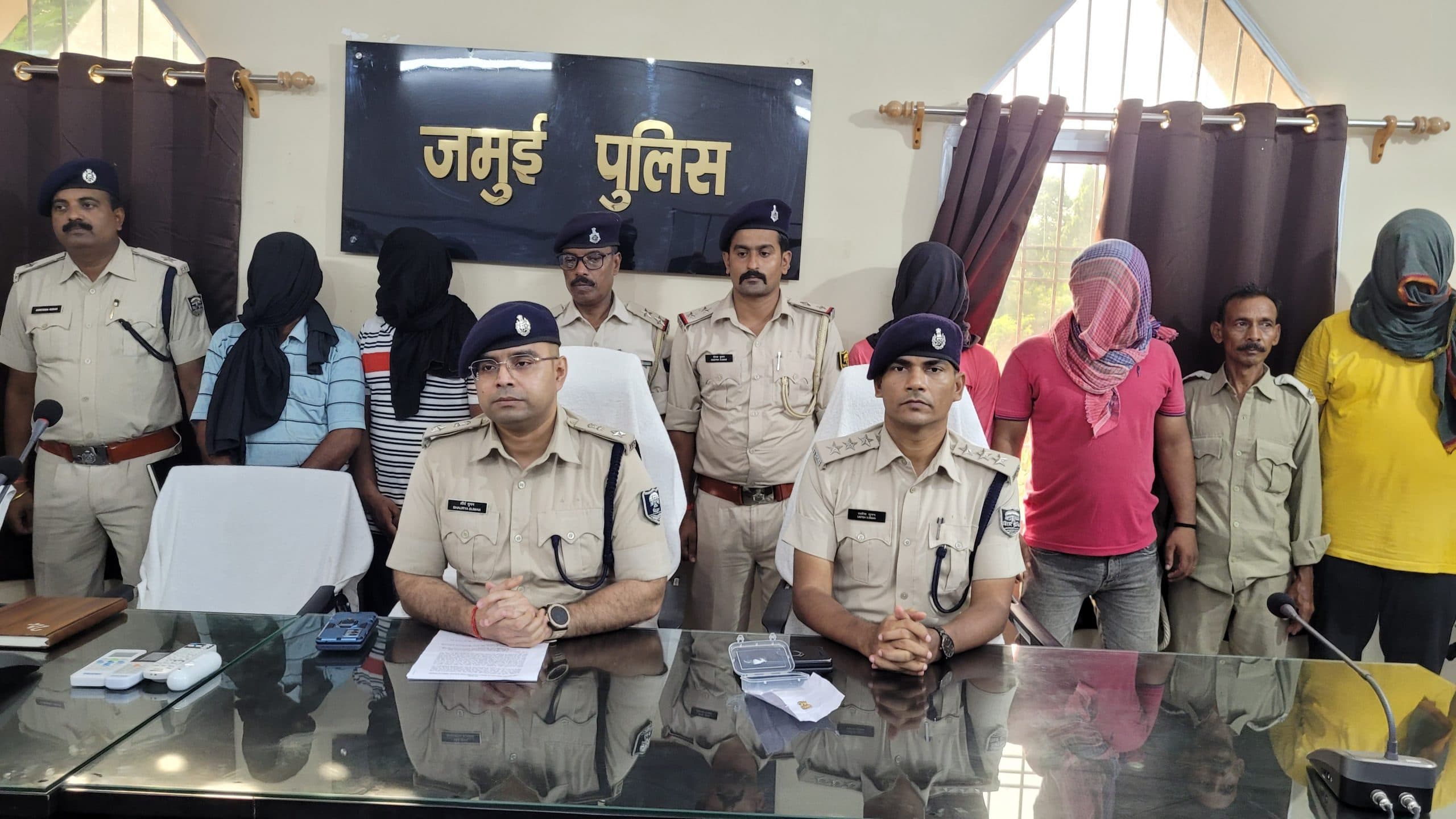 Jamui News : डकैती मामले का पुलिस ने 24 घंटे से पहले किया खुलासा, पांच धराये