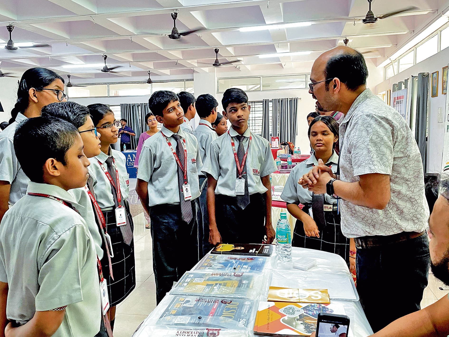 ओडीएम इंटरनेशनल स्कूल में लगाया गया करियर फेयर