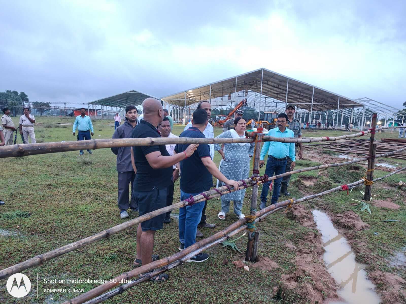 डीसी ने सीएम के आने की तैयारियों का लिया जायजा