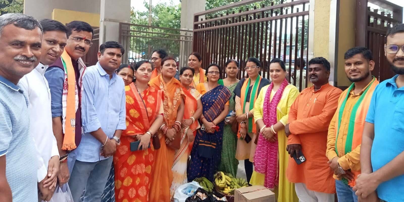 भाजपा महिला मोर्चा ने मनाया सेवा पखवाड़ा