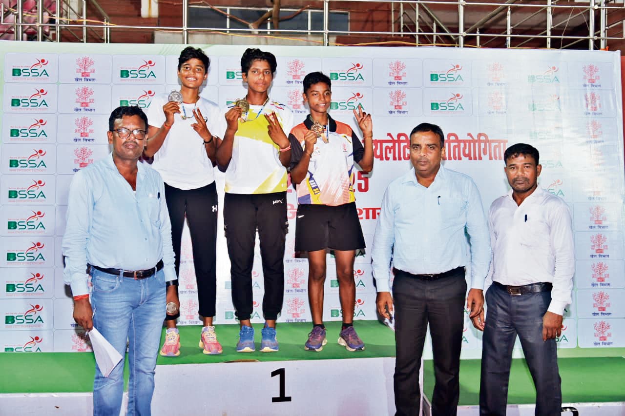 अंतर जिला बालिका एथलेटिक्स में पटना टॉप पर