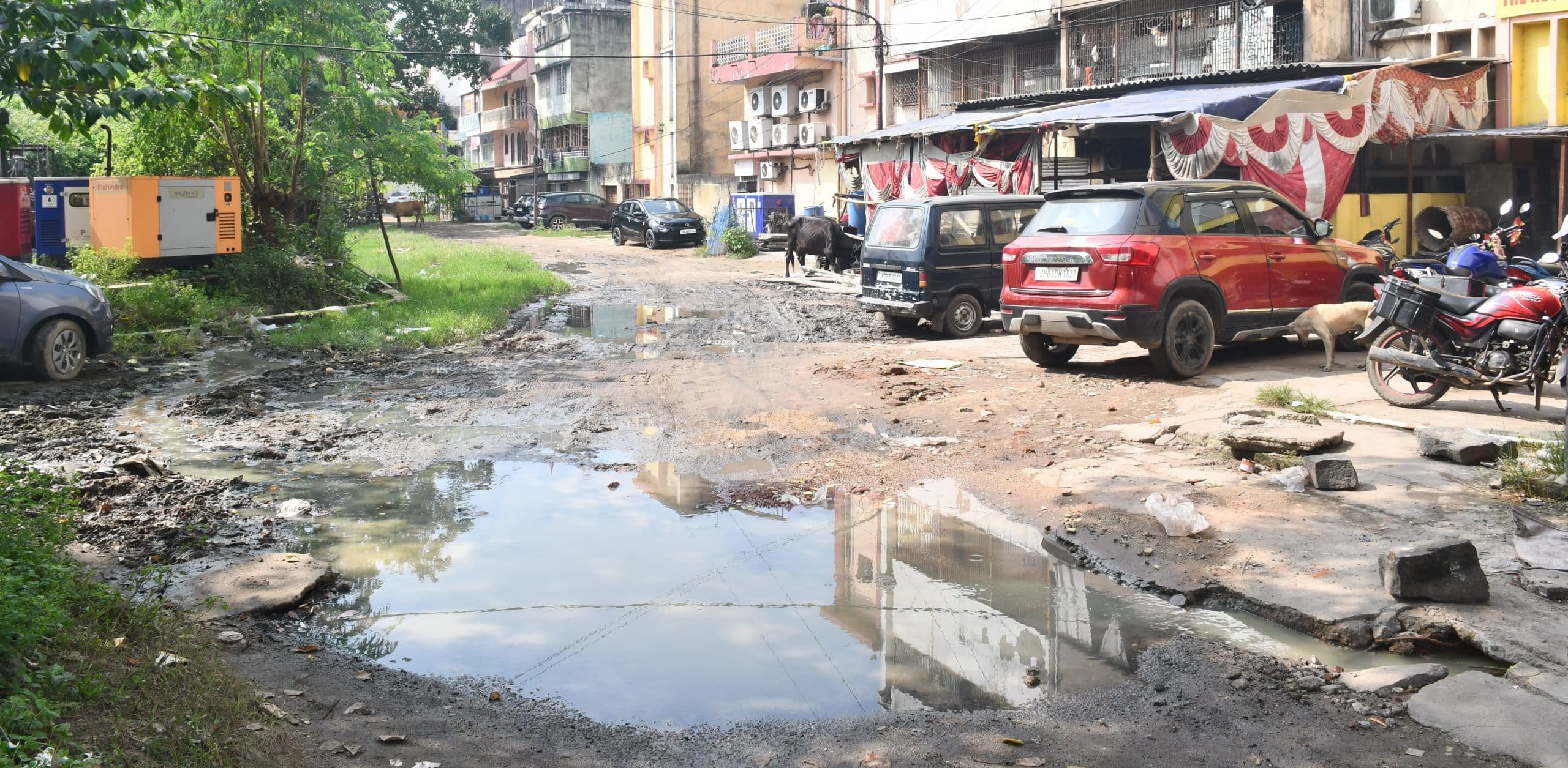 Bokaro News: सिटी सेंटर का सीवर लाइन जाम, सड़क व कॉलोनी में बह रहा गंदा पानी