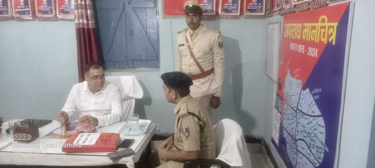 एसपी ने चांदन थाना का किया निरीक्षण, दिये कई दिशा-निर्देश