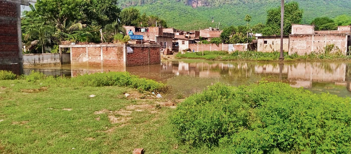 पहाड़ से आये पानी से रहमानाबाद फिर हुआ जलमग्न