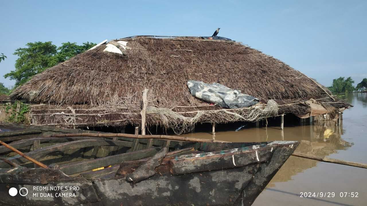 Madhubani News. मधेपुर के सात पंचायत में बाढ़ की स्थिति भयावह