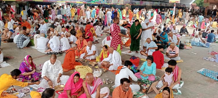 Gaya News : ब्रह्मलोक की प्राप्ति के लिए गो प्रचार वेदी पर पिंडदान