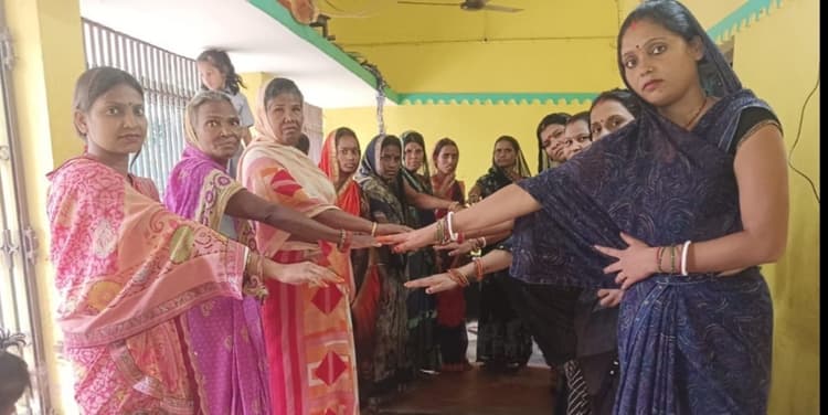 Jeevika didis launched cleanliness campaign जीविका दीदियों ने चलाया स्वच्छता अभियान