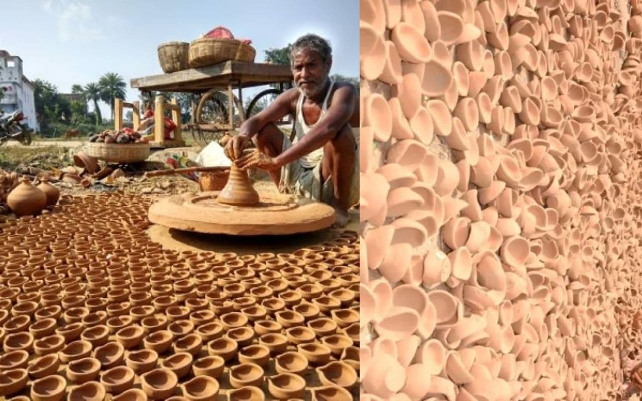 Bihar News: हाइटेक युग में दीये की परंपरा हो रही है ओझल, कारोबार की सुस्ती से नयी पीढ़ी नहीं देते ध्यान