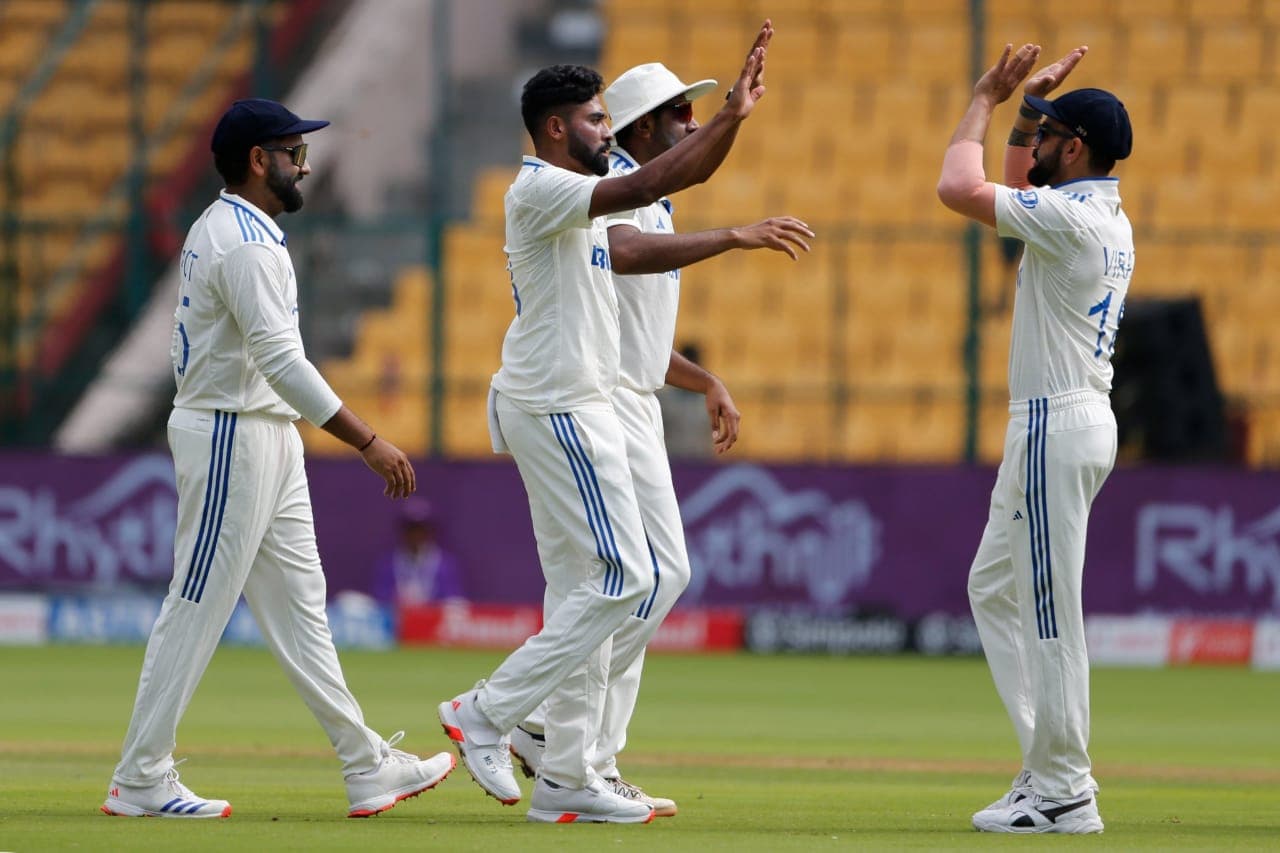Siraz gave first breakthrough. X/BCCI Siraz gave first breakthrough. X/BCCI