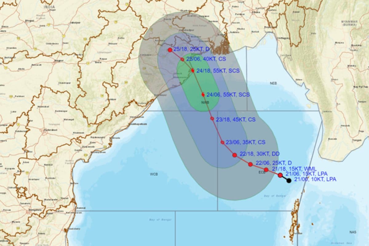 Cyclone Tracker: भारी तबाही मचाने आ रहा चक्रवाती तूफान ‘डाना’, इन राज्यों में दिखेगा असर, कर्मचारियों की छुट्टियां रद्द