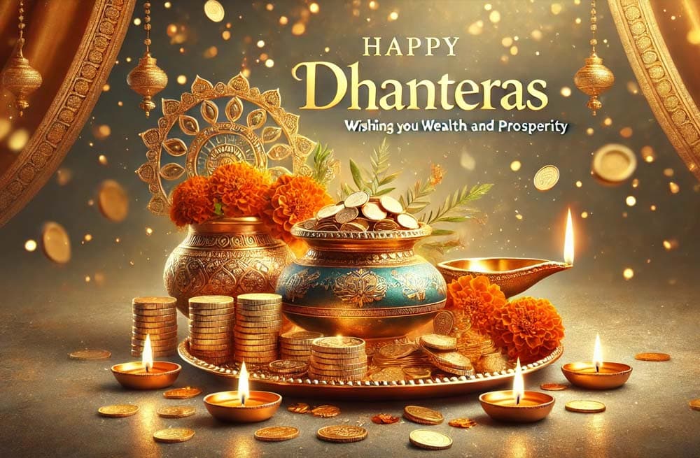 Dhanteras Best Wishes: 10 तरीके से भेजें धनतेरस की शुभकामनाएं, जानिए