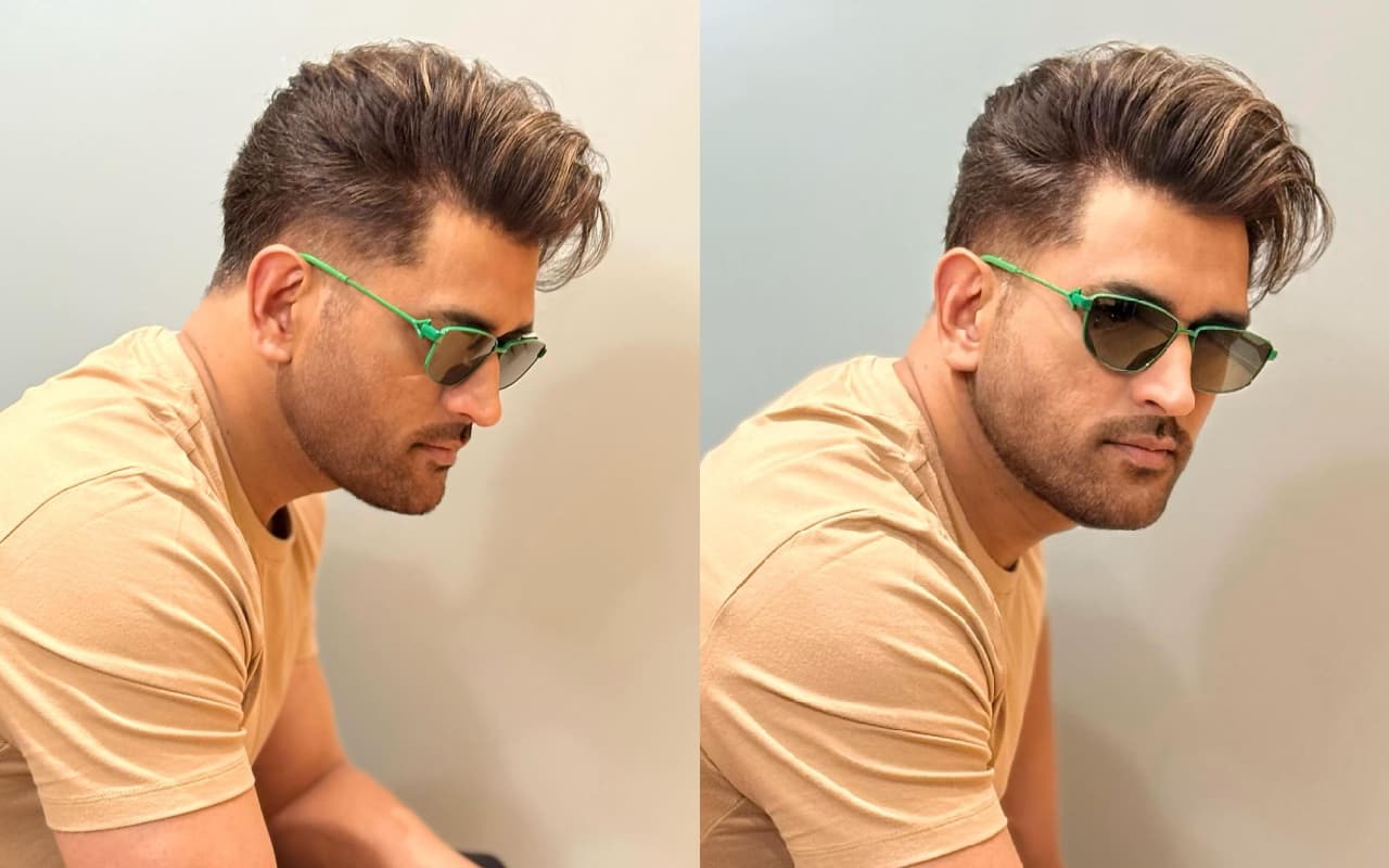 MS Dhoni का नया लुक इंटरनेट पर वायरल, आप भी देखें कैप्टन कूल का यह शानदार अंदाज : PICS