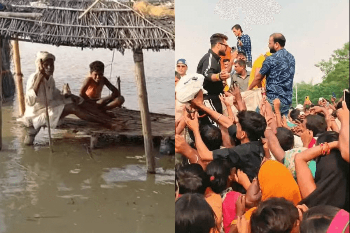 Muzaffarpur News: खेसारी लाल यादव बाढ़ पीड़ितों के लिए बने असली हीरो, बांटी राहत सामाग्री