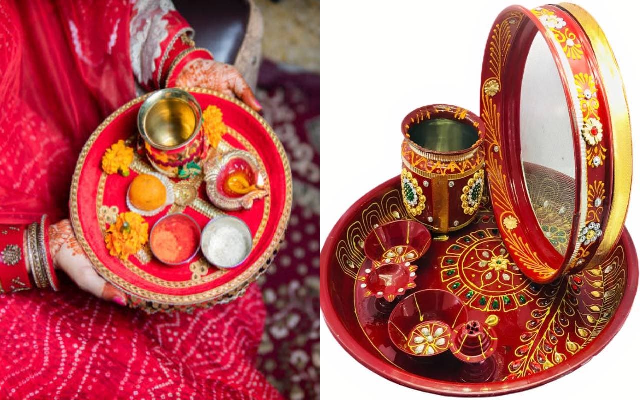 Karwa Chauth ki Thali: करवा चौथ की थाली सजाने के लिए जरूरी सामग्री, ऐसे सजाएं थाली