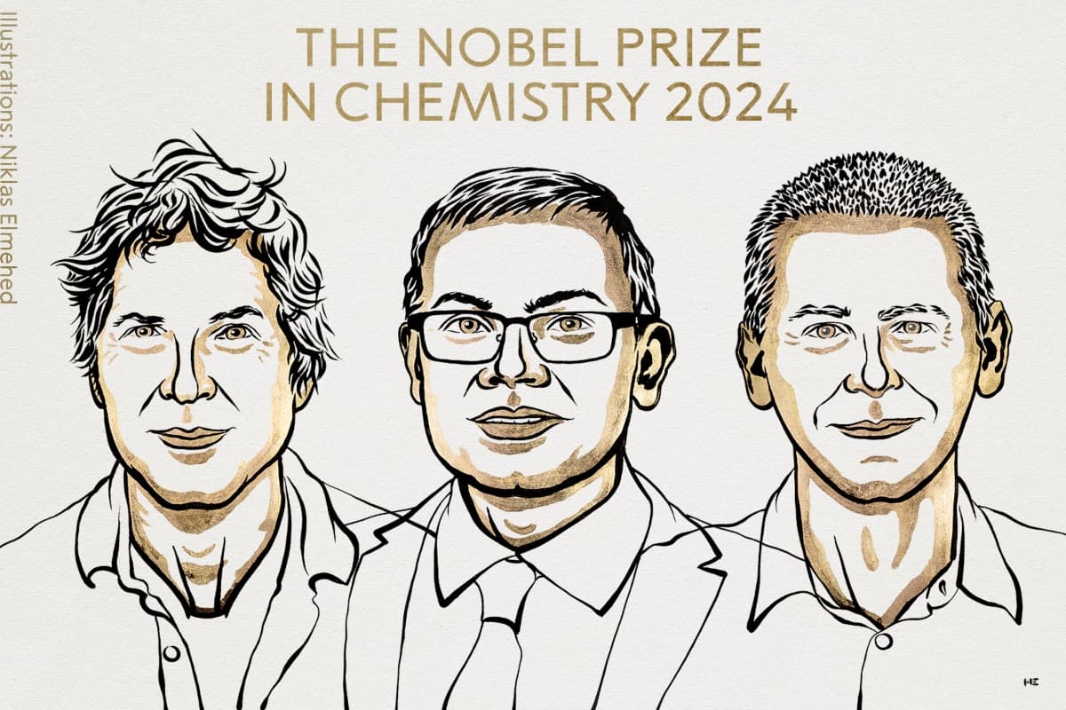 Nobel Prize 2024: रसायन विज्ञान में नोबेल पुरस्कार का ऐलान, डेविड बेकर-डेमिस हसाबिस और जॉन जम्पर को मिला अवार्ड