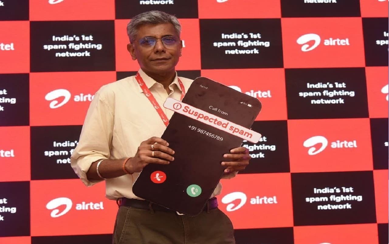 एयरटेल के एआइ पावर्ड नेटवर्क तकनीक से 224 लाख स्पैम कॉल और 70 लाख एसएमएस को पहचाना