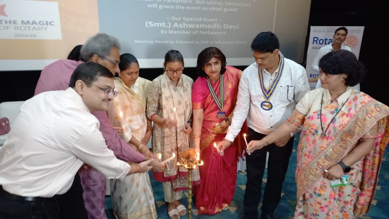 change over ceremony: रोटरी क्लब ऑफ समस्तीपुर सिटी ने किया चेंज ओवर सेरेमनी