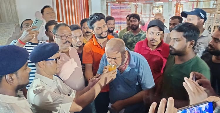 विश्व हिंदू परिषद बजरंग दल के कार्यकर्ताओं का जारी आमरण अनशन समाप्त