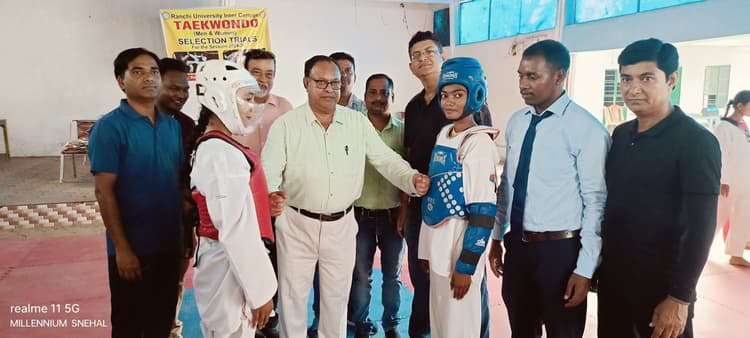 Taikwando: रांची विवि का एक दिवसीय ताइक्वांडो चयन ट्रायल संपन्न