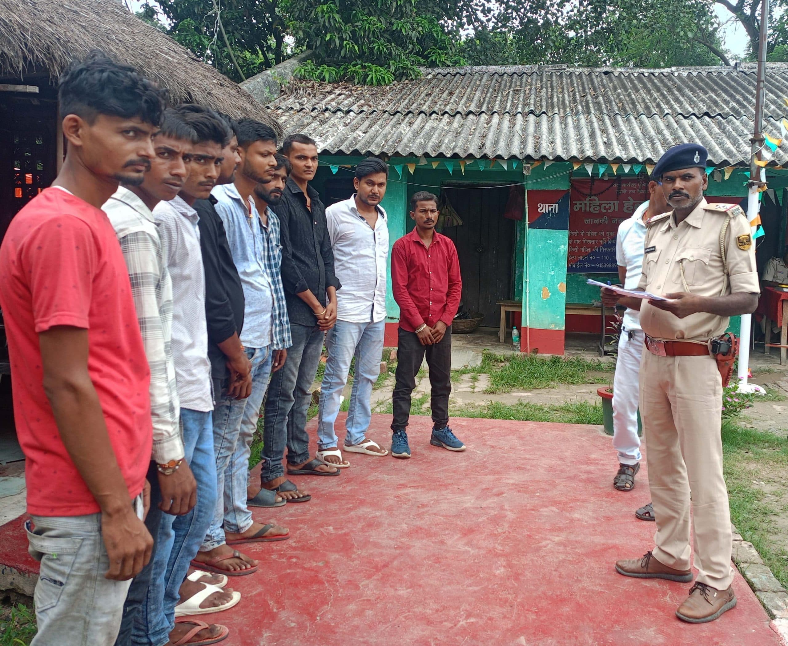 जेल से छूटे अपराधी की लगी थाने में हाजरी, थानाध्यक्ष ने दिलायी शपथ