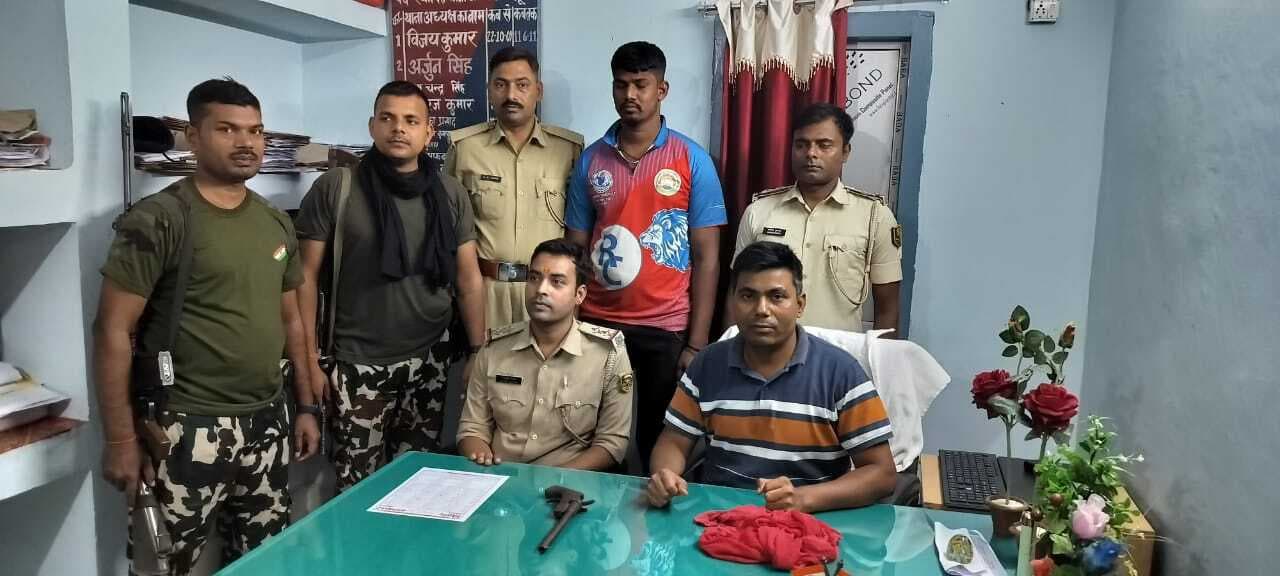 कट्टा के साथ एक अपराधी गिरफ्तार