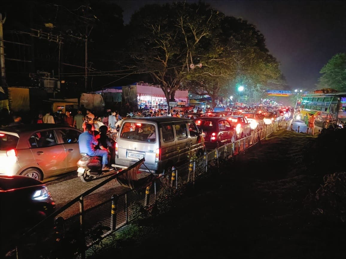 Ranchi News : हिनू से बिरसा चौक तक घंटों रहा जाम