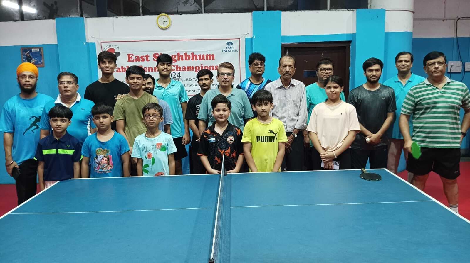 पूर्वी सिंहभूम जिला टेबल टेनिस टीम घोषित