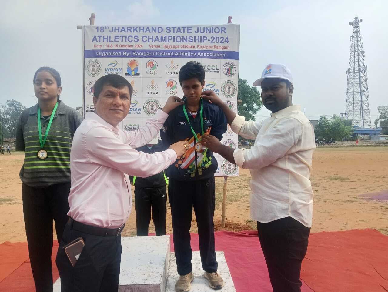 झारखंड राज्य जूनियर एथलेटिक्स में अर्पिता साव ने जीते दो गोल्ड