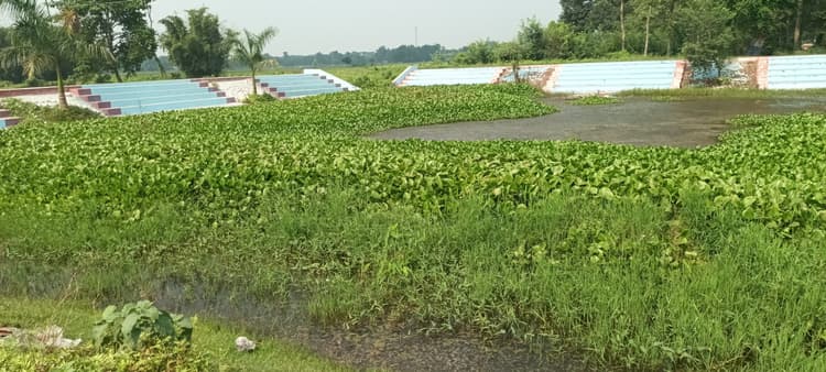 तीन साल से सीढ़ीघाट पोखर  की शुद्धिकरण पूजा का इंतजार कर रहे छठव्रती
