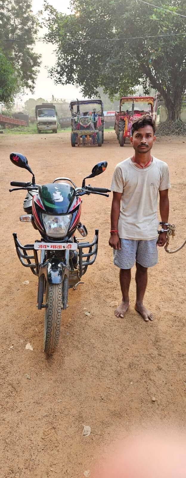 सीसीटीवी फुटेज से बाइक चोरी कांड का हुआ उदभेदन, एक गिरफ्तार