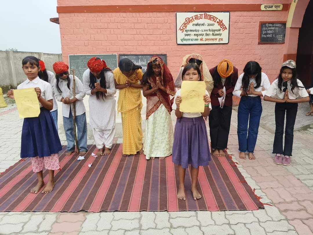 मवि गोथरा में छात्र-छात्राओं ने नुक्कड़ नाटक कर बाल विवाह के खिलाफ लोगों को किया जागरूक