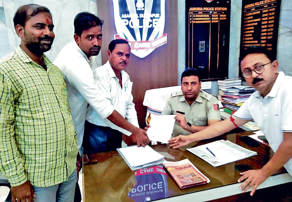 जामुड़िया थाने को कांग्रेस का ज्ञापन